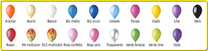 Colori palloncini pastello